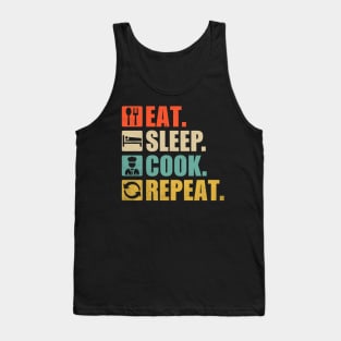 Eat Sleep Cook Repeat Tank Top